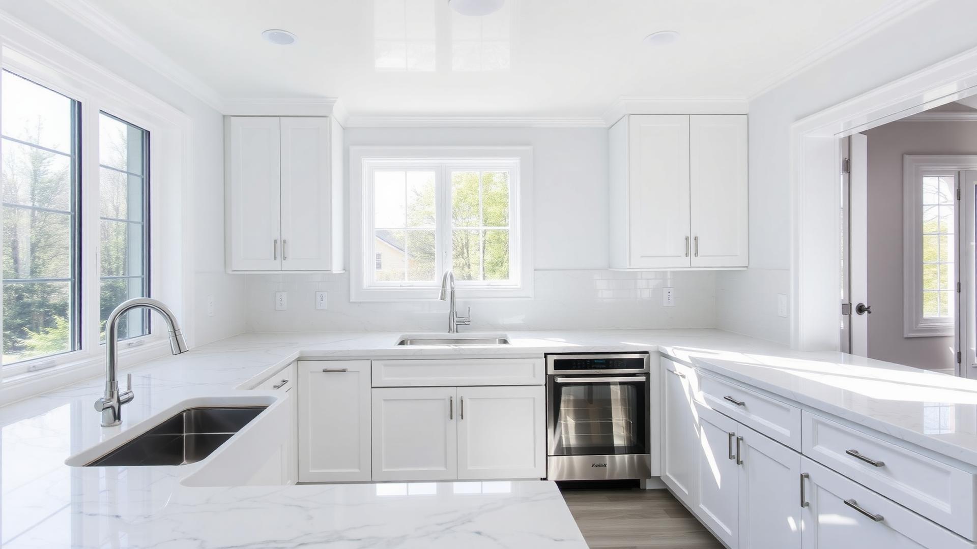 A freshly cleaned kitchen in a Milpitas home